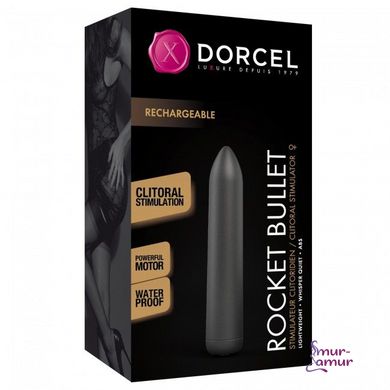 Перезаряжаемая вибропуля Dorcel Rocket Bullet Black фото и описание