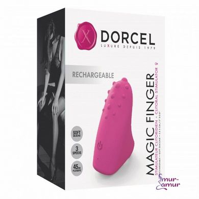 Вибратор на палец Dorcel MAGIC FINGER Rose перезаряжаемый, 3 режима работы фото и описание