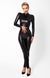 Комбінезон Noir Handmade F319 Caged, XL, під латекс, довгий рукав, з доступом, кільце на поясі фото