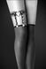 Гартер на ногу Bijoux Pour Toi - WITH HEART AND SPIKES Black, сексуальна підв'язка з сердечком фото