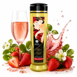 Массажное масло Shunga Romance - Sparkling Strawberry Wine (240 мл) натуральное увлажняющее