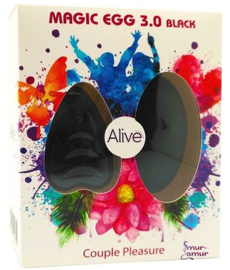 Віброяйце Alive Magic Egg 3.0 Black із пультом ДУ фото і опис