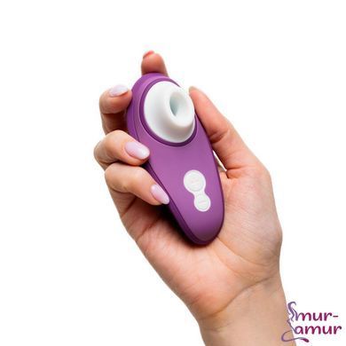 Вакуумний кліторальний стимулятор Womanizer Liberty 2 Purple, 8 режимів, магнітна кришечка фото і опис