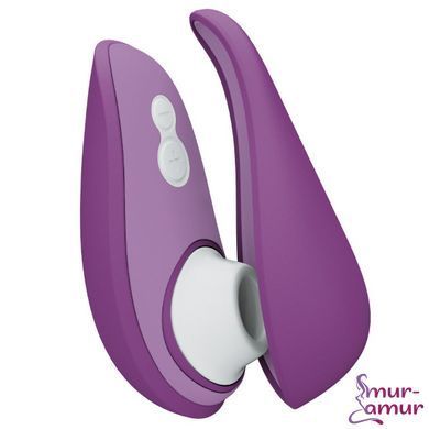 Вакуумний кліторальний стимулятор Womanizer Liberty 2 Purple, 8 режимів, магнітна кришечка фото і опис
