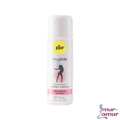 Збуджувальний лубикант на водній основі pjur myglide 30 мл, із женьшенем, тепло+поколювання