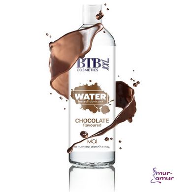 Змазка на водній основі BTB FLAVORED CHOCOLAT з ароматом шоколаду (250 мл) фото і опис