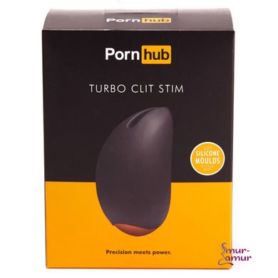 Вібростимулятор Pornhub Turbo Clit Stim з гнучкими вушками, дуже ніжний силікон, 6 режимів роботи фото і опис