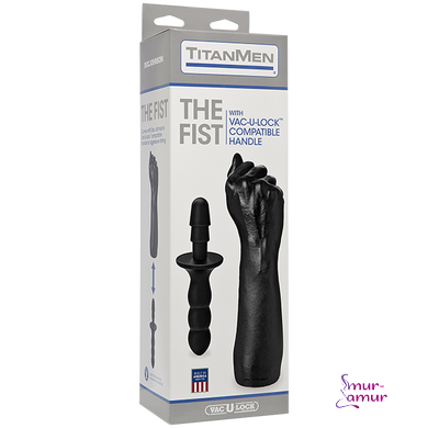 Кулак для фістинга Doc Johnson Titanmen The Fist with Vac-U-Lock Compatible Handle, діаметр 7,6 см фото і опис
