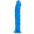 Фалоімітатор Doc Johnson Jelly Jewels Dong & Suction Cup Blue, діаметр 3,6 см, антибактеріальний ПВХ фото і опис