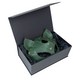 Преміум маска кішечки LOVECRAFT, натуральна шкіра, зелена, подарункова упаковка фото