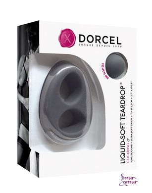 Ерекційне кільце Dorcel Liquid-Soft Teardrop для члена і мошонки, soft-touch силікон фото і опис