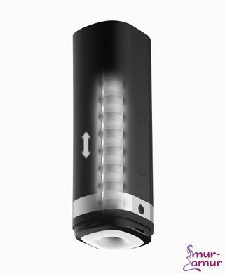 Інтерактивний мастурбатор Kiiroo Onyx 2, 10 стискальних кільця, не треба рухати, теледільдоніка
