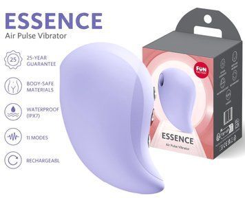 Вакуумний стимулятор Fun Factory Essence Purple, 11 режимів роботи, перезаряджуваний фото і опис
