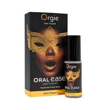 Спрей для глубокого минета Orgie &ndash; Oral Ease Deepthroat (15 мл), мятный, без анестетиков фото и описание