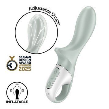 Анальный надувной вибратор Satisfyer Air Pump Booty 3, гибкий ствол фото и описание