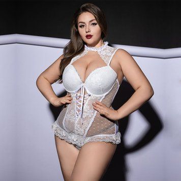 Корсет JSY P61132 White Plus Size фото і опис