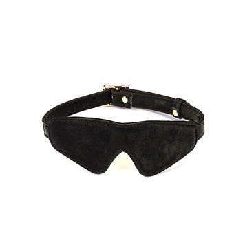 Маска на очі Liebe Seele Boudoir Amor Blindfold Black, щільне прилягання, оксамитовий фініш фото і опис
