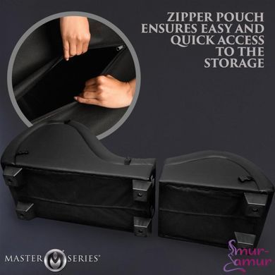 Секс-крісло з подушками Master Series Kinky Sex Lounge with Cushions - Black фото і опис