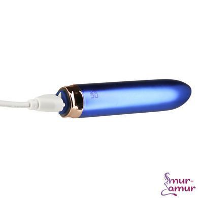 Віброкуля Swan Maximum + Comfy Cuff Blue, суперпотужна, різна інтенсивність, силіконова манжета