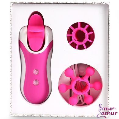 Стимулятор з імітацією оральних пестощів FeelzToys - Clitella Oral Clitoral Stimulator Pink