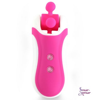 Стимулятор з імітацією оральних ласк FeelzToys - Clitella Oral Clitoral Stimulator Pink фото і опис