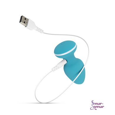 Анальная вибропробка Cala Azul - Blanca Vibrating anal plug фото и описание