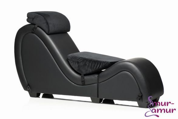 Секс-крісло з подушками Master Series Kinky Sex Lounge with Cushions - Black фото і опис