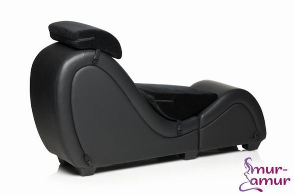 Секс-крісло з подушками Master Series Kinky Sex Lounge with Cushions - Black фото і опис