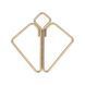 Затискачі для сосків LOCKINK Minimalism Nipple Clamps, золотисті фото