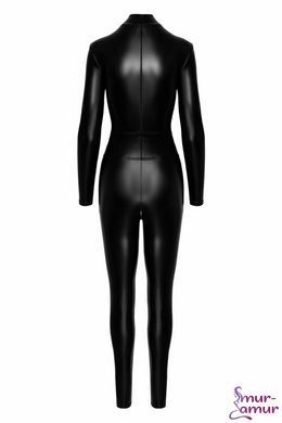 Комбинезон Noir Handmade F319 Caged, 3XL, под латекс, длинный рукав, с доступом, кольцо на поясе фото и описание