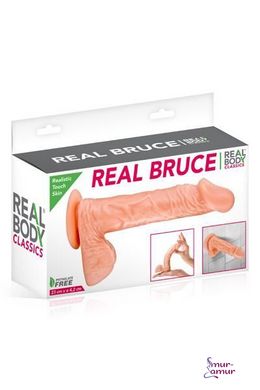Фаллоимитатор Real Body - Real Bruce Flesh, TPE, диаметр 4,2см фото и описание