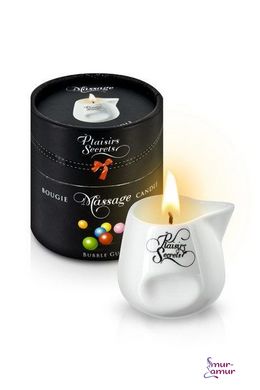 Массажная свеча Plaisirs Secrets Bubble Gum (80 мл) в подарочной упаковке фото и описание