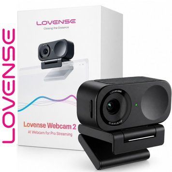 Вебкамера 4К зі штучним інтелектом Lovense WebCam 2, для стриму, активація чайовими