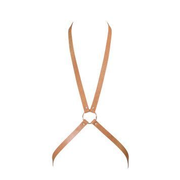 Портупея Bijoux Indiscrets MAZE - 8 Harness Brown, экокожа фото и описание