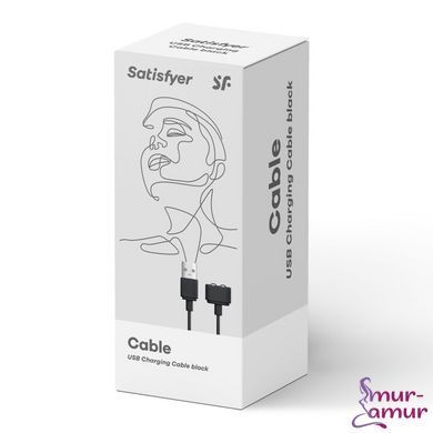 Зарядка (запасний кабель) для іграшок Satisfyer USB charging cable Black
