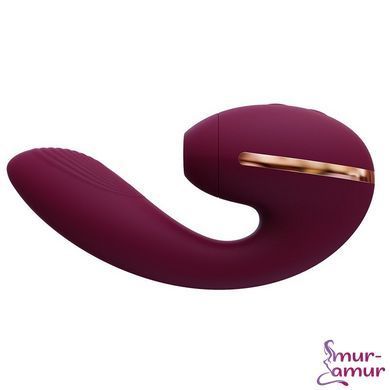 Вакуумный вибратор KISTOY Tina Mini Violet, вагинально-клиторальный фото и описание