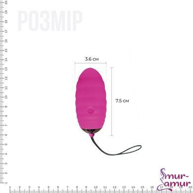 Виброяйце Adrien Lastic Ocean Breeze Pink із пультом ДУ фото і опис
