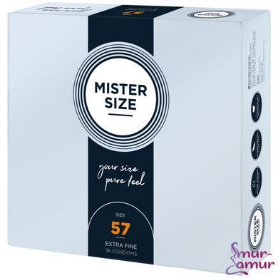 Презервативи Mister Size - pure feel - 57 (36 condoms), товщина 0,05 мм
