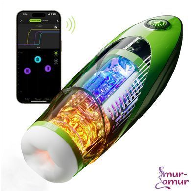 Смарт-мастурбатор BANANASOME ROCKET X7, вібрації, стискання, імітація фрикцій, підігрів