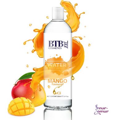 Змазка на водній основі BTB FLAVORED MANGO з ароматом манго (250 мл) фото і опис