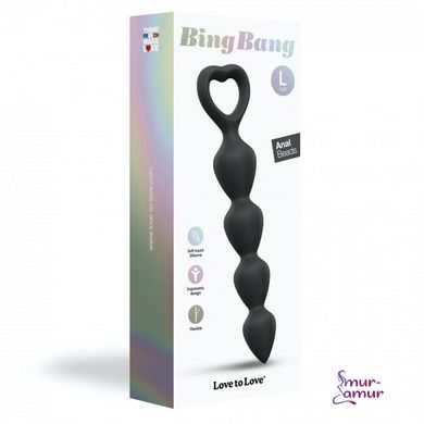 Анальний ланцюжок Love To Love BING BANG L - BLACK ONYX фото і опис