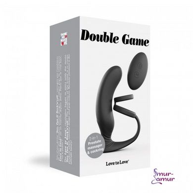 Вибромассажер простаты Love To Love Double Game с двойным эрекционным кольцом и пультом ДУ фото и описание