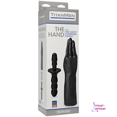 Рука для фистинга Doc Johnson Titanmen The Hand with Vac-U-Lock Compatible Handle, диаметр 6,9см фото и описание
