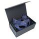 Премиум маска кошечки LOVECRAFT, натуральная кожа, голубая, подарочная упаковка фото