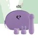 Міні-вібратор FeelzToys Magic Bunny Purple з двома насадками фото