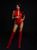 Комбидресс лакированный красный “Дерзкая Стелла” L, молния на все тело фото и описание