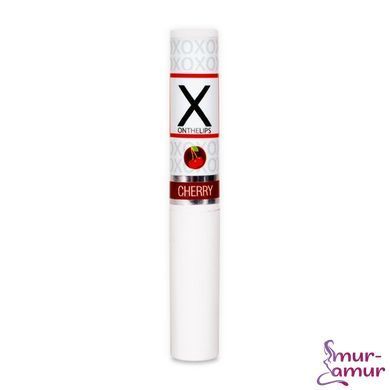 Стимулирующий бальзам для губ унисекс Sensuva &ndash; X on the Lips Cherry с феромонами, вишня
