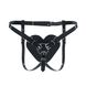 Трусики Сердце для страпона Feral Feelings - Hearts Strap-on Belt Black фото