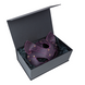 Премиум маска кошечки LOVECRAFT, натуральная кожа, фиолетовая, подарочная упаковка фото