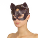 Преміум маска кішечки LOVECRAFT, натуральна шкіра, фіолетовий, подарункова упаковка фото